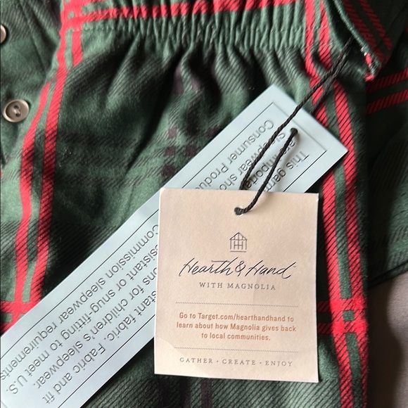 Hearth & Hand Green and Red Plaid Pajama Set - Picture 3 of 6